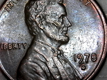 1978-D-Penny---Bad-Planchet,-Dirty-Die?-Looks-Like-Lint..